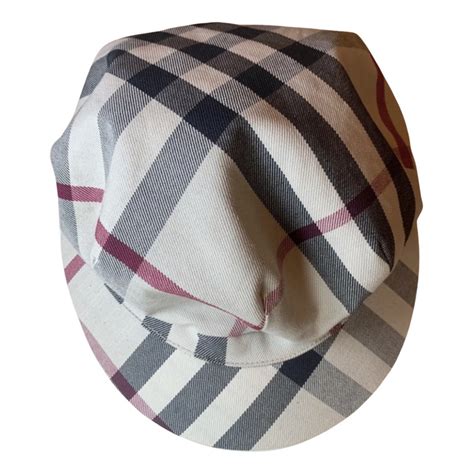 burberry beige plaid style beret|Burberry signatures for men.